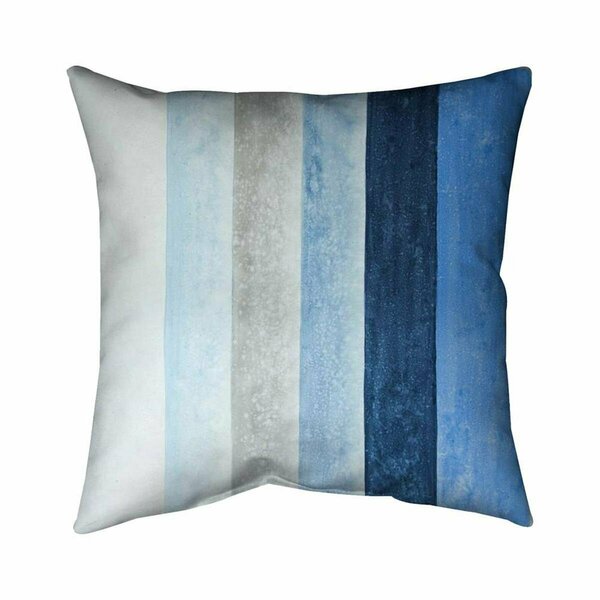 Fondo 20 x 20 in. Blue Stripes-Double Sided Print Indoor Pillow FO2793697